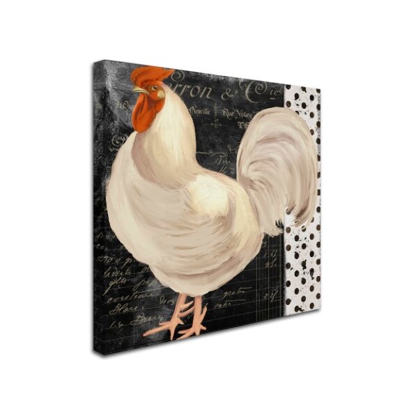 Color Bakery 'White Rooster Caf? II' Canvas Art,14x14